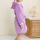 Jung Kook Toddler Baby Boys Girls Cartoon Bathrobe Cape Beach Towel Hoodie Robe Night-Robe
