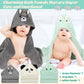 Sublaga 12 Pcs Baby Towels, 3 Pcs Soft Hooded Baby Towels & 9 Pcs Washcloths, Baby Bath Towels For Newborns, Infants & Toddlers-