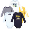 Hudson Baby Unisex Baby Cotton Long-Sleeve Bodysuits, Hola Ladies 5-Pack, Newborn
