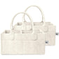 Mr. Pen- Baby Diaper Caddy Organizer, 2 Pack, Beige, Baby Caddy Organizer with Handle, Compact Size, Collapsible & Portable