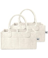 Mr. Pen- Baby Diaper Caddy Organizer, 2 Pack, Beige, Baby Caddy Organizer with Handle, Compact Size, Collapsible & Portable