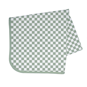 Bapronbaby Sage Checkerboard Splash Mat - Waterproof Catch-All For Under High Chairs, Floors, Tables, Playtime Or Arts & Crafts