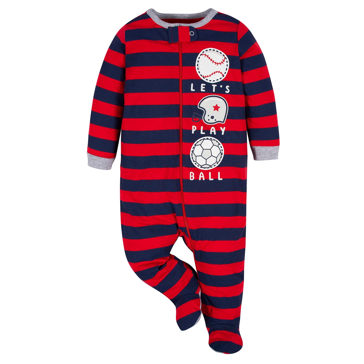 Gerber Baby Boys 2-Pack Sleep 'N Play Sports Blue Newborn