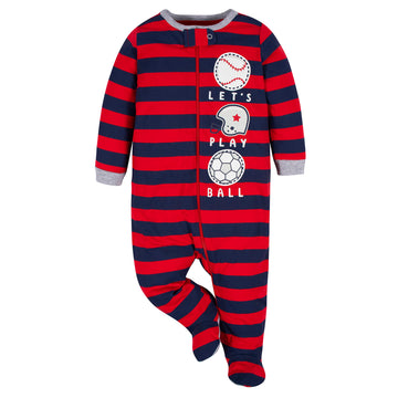 Gerber Baby Boys 2-Pack Sleep 'N Play Sports Blue Newborn