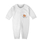 Bold N Elegant Cotton Full Sleeve Footless Stripe Baby Romper Onesie Front Open Bodysuit Jumper for Newborn Baby Boys Girls Kids