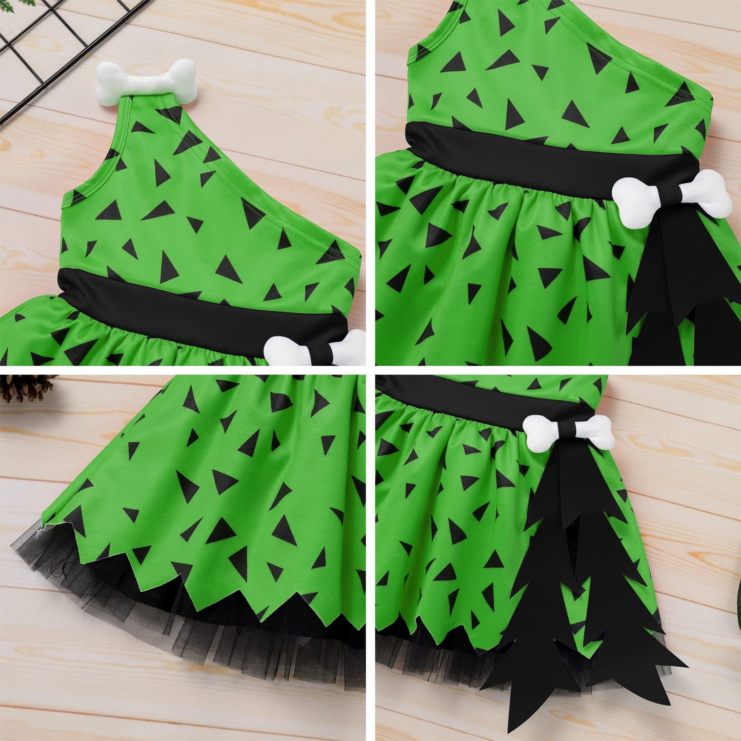 Obeeii Kids Caveman Costume Toddler Baby Girl Boy Bamm-Bamm Costume The Fred Caveman Costume For Halloween Cosplay Birthday Part