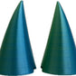 2X Demon Horns For Headset/Cosplay - Made In Usa - 20 Colors (Dual Lgreen/Lblue)