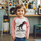 Aqylxlhh Toddler Boy Valentines Day Shirt Girls Heart Dinosaur Long Sleeve Raglan Kids Shirts For Valentines Pinktops 7T
