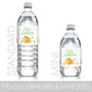Orange Little Pumpkin Baby Shower Water Bottle Labels - Autumn Waterproof Bottle Wrappers - 24 Count - Fall Unisex Pumpkin Patch
