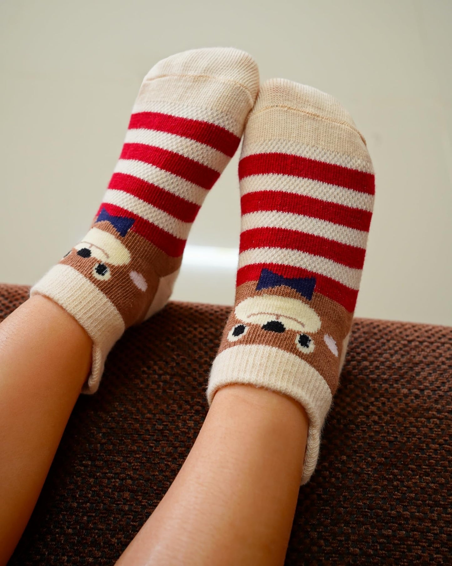 Rative Ankle Anti Slip Non Skid Cotton Socks With Grips Grippers For 6-12 Month Babies Baby Infant Boy Boys Girls (6-12 Months,