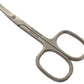 Tenartis Baby Nail Scissors With Curved Blades And Round Tips - Made In Italy (3.5', Nickel)