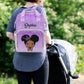 M Yescustom Custom Name Diaper Bag, Personalized Purple Glitter Nylon Nursing Mommy Bags Gradient Waterproof Travel Backpack Wit