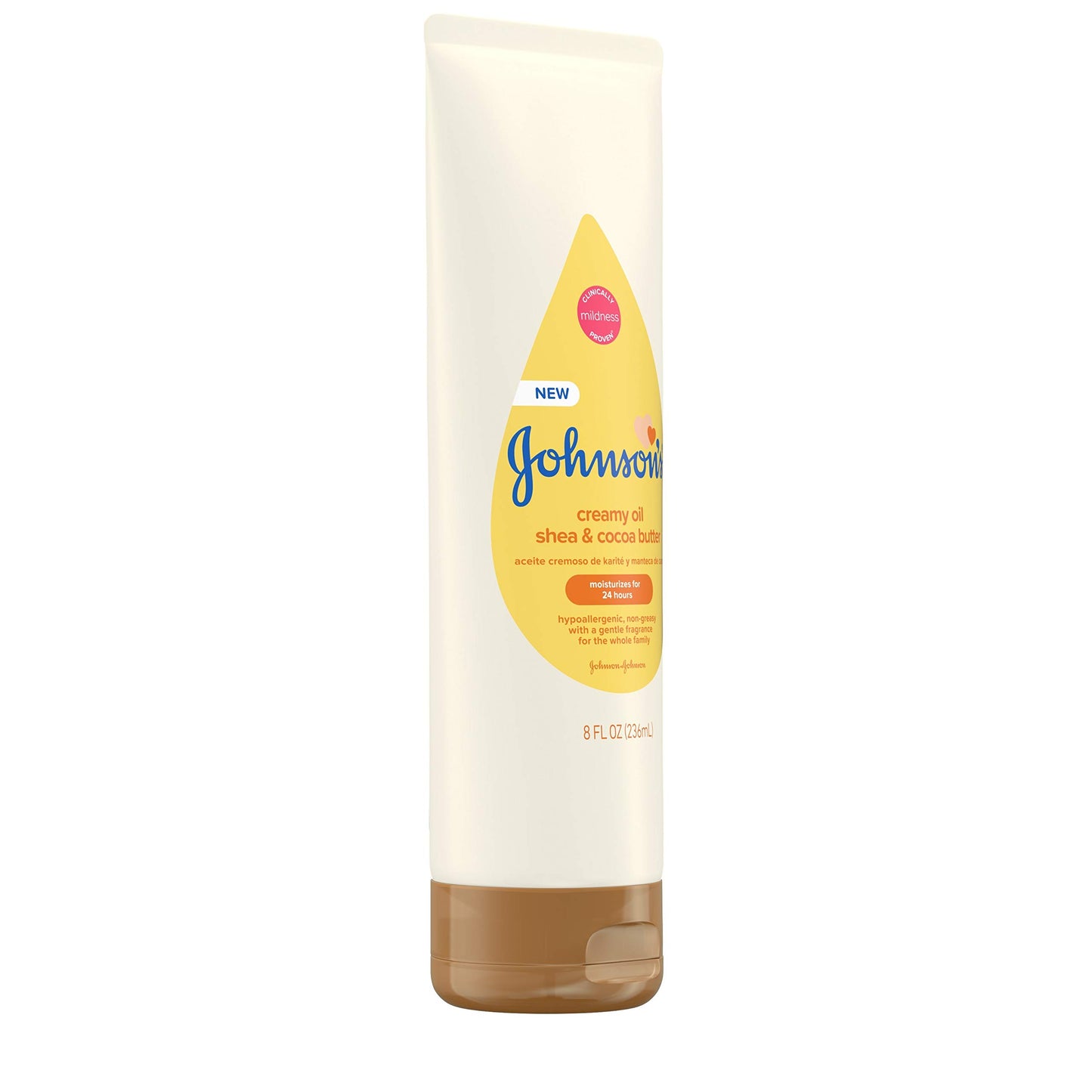Johnson'S Baby Creamy Oil For Baby With Shea & Cocoa Butter, Moisturizing Body Lotion With Gentle Fragrance, Hypoallergenic, Non