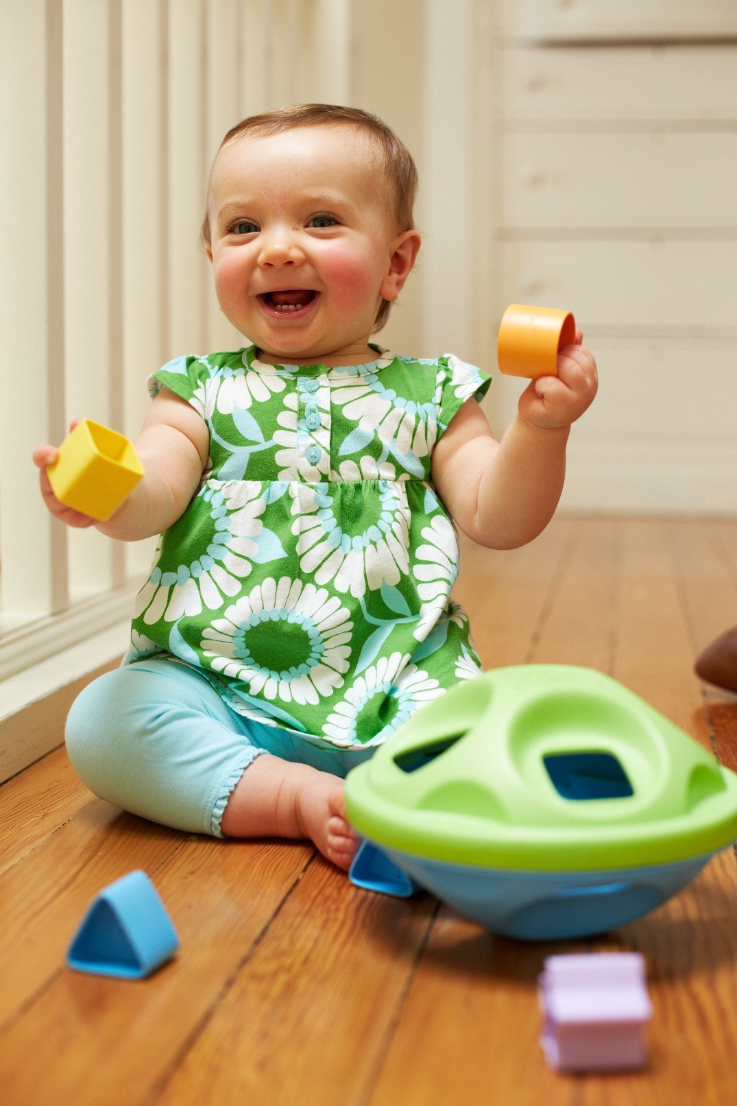 Green Toys Shape Sorter for 6 months +, Green/Blue