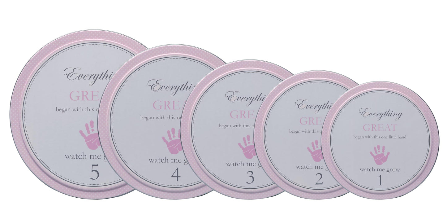 Child To Cherish Handprints Tower Of Time Kit, Pink