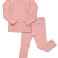 Avauma Baby Boys Girls Pajama Set Kids Toddler Snug Fit Basic Cotton Sleepwear Pjs For Daily (Pink-2 Small)