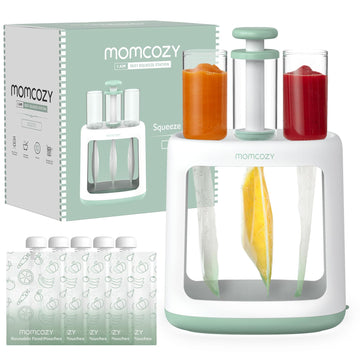 Momcozy Baby Food Maker For Puree Food Storage, Precise Capacity Squeeze Station, Save Time & Efficient, No Food Splashing, Baby