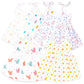 Kidbea Muslin Cotton Frock Cloth For Baby Girl | Butterfly | Mickey | Space | Rainbow | Cute Chick Print | For 9 To 12 Months| P