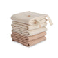 mushie Muslin Organic Cotton Washcloths 5-Pack (Rainbow Combo) | Soft Wipes for Baby Cleanups and Bathing