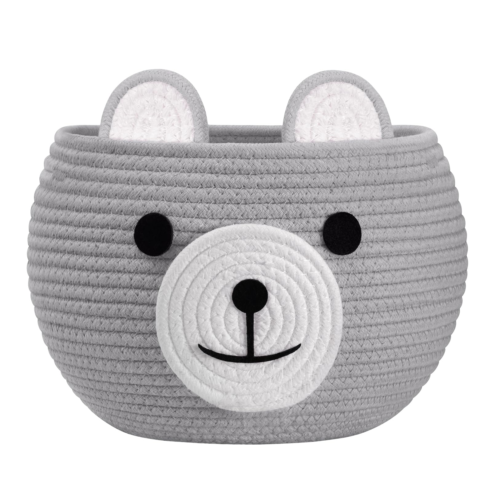 CherryNow Baby Basket for Nursery, Bear Gift Baskets Empey for Kids, Diaper Caddy Baby Shower Basket, Cute Animal Baskets for To