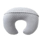 Queness Nursing Pillow Cover Breastfeeding Pillow Cases Plush Dot Slipcover (Gray)