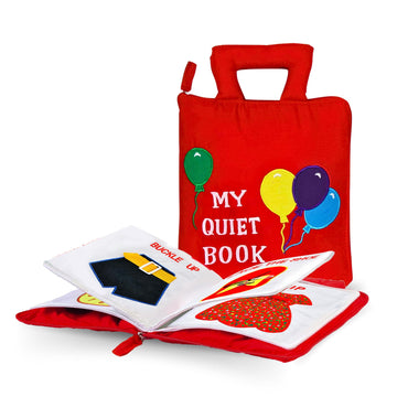My Quiet Book by Pockets of Learning Montessori Basic Life Skills Activity Toy | Interactive Early Education Preschool Activity 