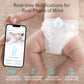 Sense-U Smart Baby Monitor 3+2K Ptz Camera - Tracks Abdominal Movement, Rollover, Temp, 2K Video, Audio, Motion, With Realtime A