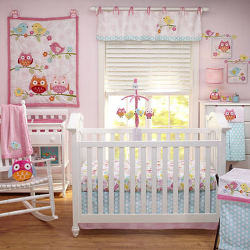 Nojo Love Birds 4 Piece Comforter Set With Diaper Stacker