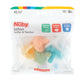 Nuby Silicone Softees Pacifier And Teethers - (5-Pack) Silicone Baby Pacifiers And Teethers - 0+ Months - Assorted Neutral Color