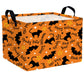 BOAMAU Large Halloween Themed Candy Gift Basket for KidsTrick or Treat Storage Bin Girls Boys Room D  cor (Purple Magic Ghost Ba