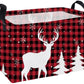 Essme Rectangular Christmas Basket,Cute Baskets Empty with Handles, Deer Basket Gifts for Kids Room Decor,Boys and Girls,Gift Bi