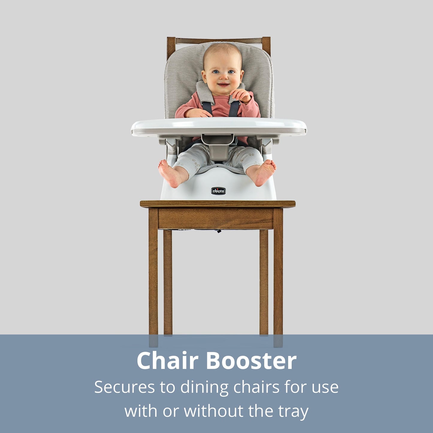 Chicco Stack Hi-Lo 6-In-1 Multi-Use Convertible High Chair, Reclining High Chair For Babies And Toddlers Easy-Clean Baby Booster