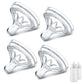 Vanest 4 Packs Silicone Bottle Nipples Compatible With Philips Avent Natural Bottle, Replacement Bottle Nipple Bpa-Free, No Spil