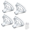 Vanest 4 Packs Silicone Bottle Nipples Compatible With Philips Avent Natural Bottle, Replacement Bottle Nipple Bpa-Free, No Spil