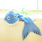 Yikes Twins Hooded Baby Towel For Kids 2-8 | Large 100% Cotton Baby Shark Towel For Boys Or Girls In Blue | Unisex Cute Shark Ba