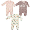 Little Peaches Newborn Baby Cotton Sleepsuits/Rompers/Bodysuits/Jumpsuits, Front Open, Snap Closure, Full Sleeves (01 Month, Ba