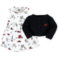 Hudson Baby Baby Girls' Cotton Dress And Cardigan Set, Christmas Scene, 9-12 Months