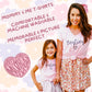 Besties Matching Mommy And Me Outfits Mom Daughter Shirts Mothers Day Outfits Mama Mini Clothing (2T, Pink)