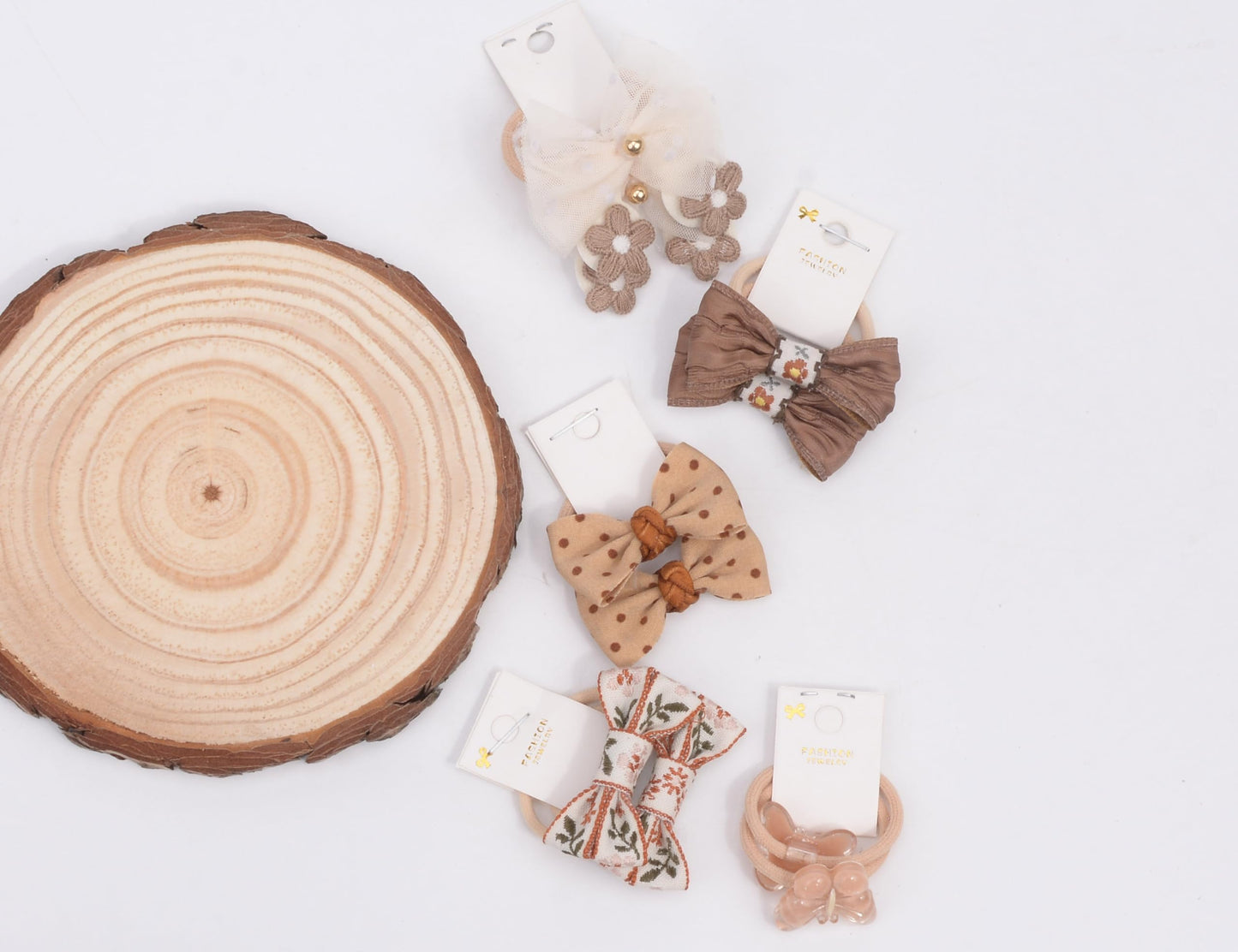 Bianhuan Boutique Hair Ties, 20 Pcs (10Pairs) Hair Accessories With Bows, 1.2 Inch Hair Ties For Baby Girls, Toddler Hair Bows,