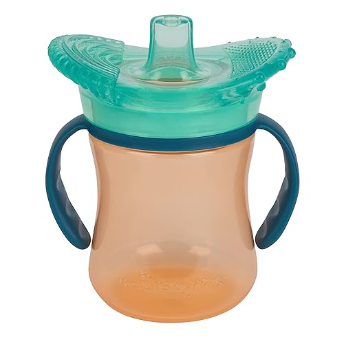 The First Years Senseables Teethe-Around Sensory Trainer Cup, 7 Oz, Orange