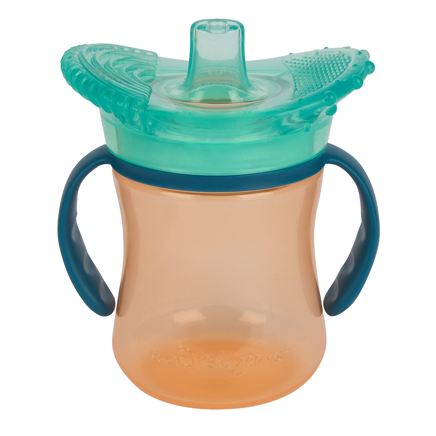 The First Years Senseables Teethe-Around Sensory Trainer Cup, 7 Oz, Orange