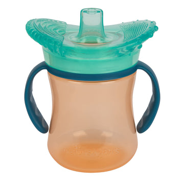 The First Years Senseables Teethe-Around Sensory Trainer Cup, 7 Oz, Orange