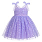 Idopip Baby Girls Sequin Heart Tutu Dress Summer Sleeveless Backless Princess Birthday Party Dresses Toddler Girl First Communio