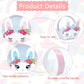 Weepa Easter Treat Boxes Mini Paper Easter Baskets For Kids Diy Egg Hunt Bunny Gift Box With Handle Cute Bunny Easter Basket Con