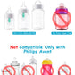 Sippy Straw Cup Soft Conversion Kit For Philips Avent Anti-Colic Baby Bottle, Toddler Transition Kit With Silicone Sippy Spout N