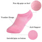 Jormatt 6 Pairs Toddler Little Girls Boys No Show Socks Thin Cotton Soft Anti Slip Low Cut Socks Breathable With Grips, Pink S