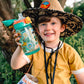 Nuby Kids Spill Proof Push Button And Travel Sticker Water Bottle With Soft Silicone Spout: 18+ Months, 14Oz / 420Ml