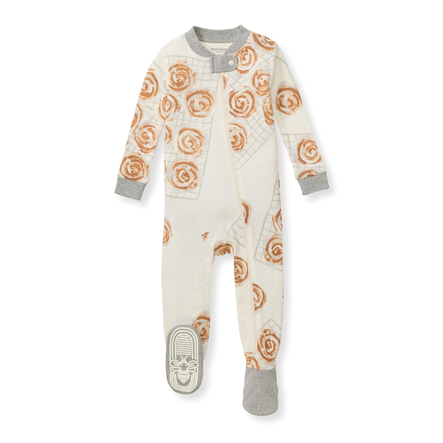 Burt'S Bees Baby Baby Girls Pajamas, One-Piece Footed Sleeper Pjs, Non-Slip Snug Fit For Infants 12, 18, And 24 Months