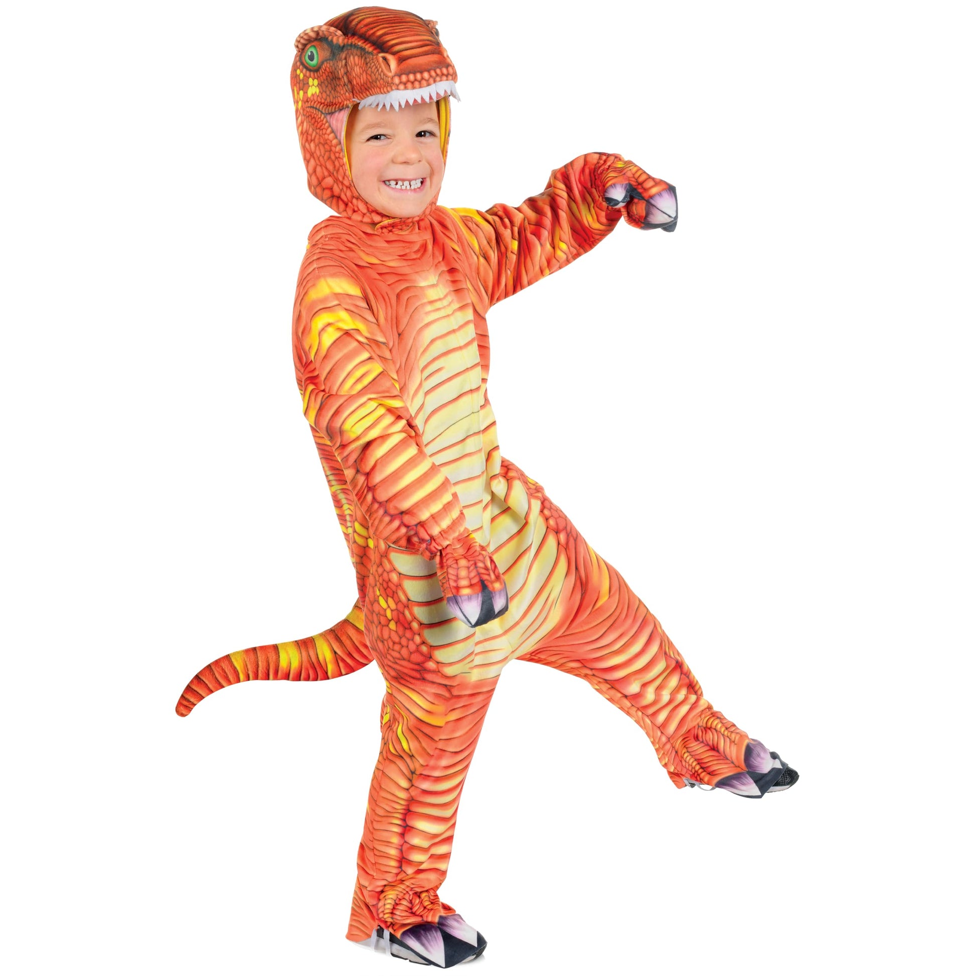 Underwraps Costumes Baby'S T-Rex Costume Jumpsuit, Rust, Medium (18 - 24 Months)
