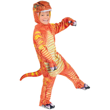 Underwraps Costumes Baby'S T-Rex Costume Jumpsuit, Rust, Medium (18 - 24 Months)